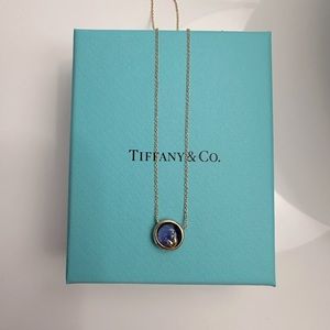 Tiffany & Co. Olive Leaf Amethyst Necklace K 18